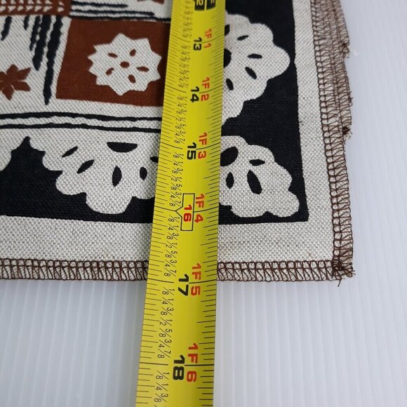 8-Hand Printed Linen Made in Fiji French Polynesian Placemats - Picture 8 of 9